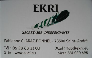 © Carte de visite EKRI - Fabienne Claraz Bonnel