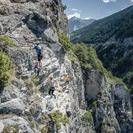 Klettersteig du Diable - La traversée des Anges in Aussois - Auvergne Rhone Alpen Tourisme Tristan Shu