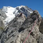 Hoge berg met JC Lichaire, hoge berggids - JC Lichaire