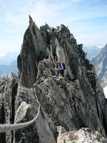 Hoge berg met JC Lichaire, hoge berggids - JC Lichaire
