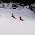 © Démonstration des moniteurs de l'Ecole de Ski Français_La Norma - E.Henry - ESF