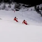 © Démonstration des moniteurs de l'Ecole de Ski Français_La Norma - E.Henry - ESF