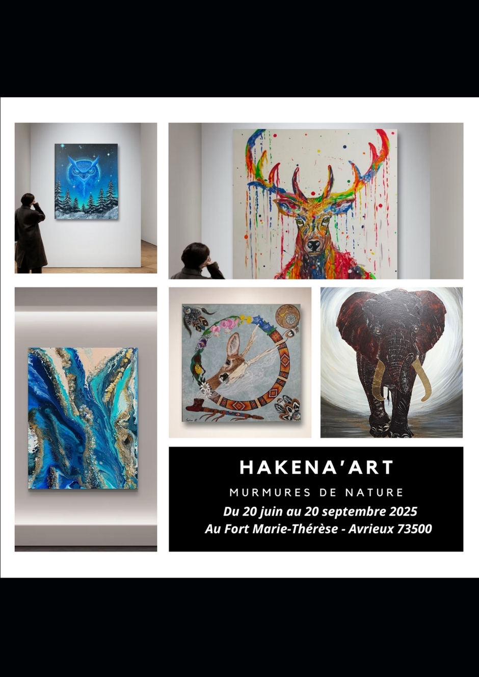 © Exposition picturale " Murmures de nature"_Avrieux - Hakena art