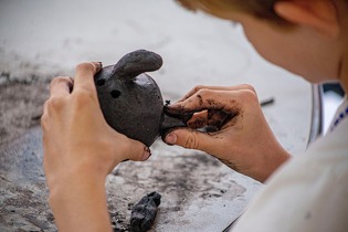 Atelier sculpture en argile