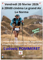 © Conférence : Rencontre avec Ludovic Pommeret, champion de trail_La Norma - Université Populaire Haute Maurienne