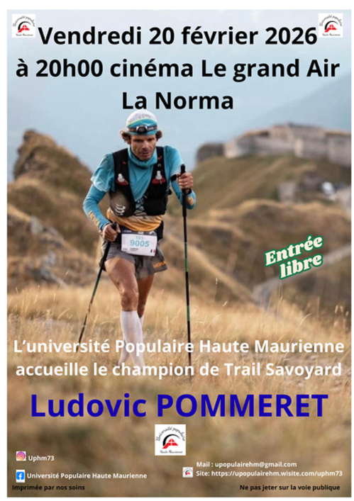 Conférence : Rencontre avec Ludovic Pommeret, champion de trail