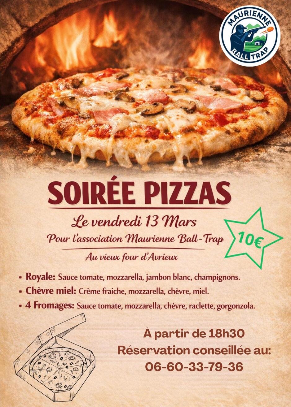 © Soirée Pizzas_Avrieux - Maurienne Ball Trap